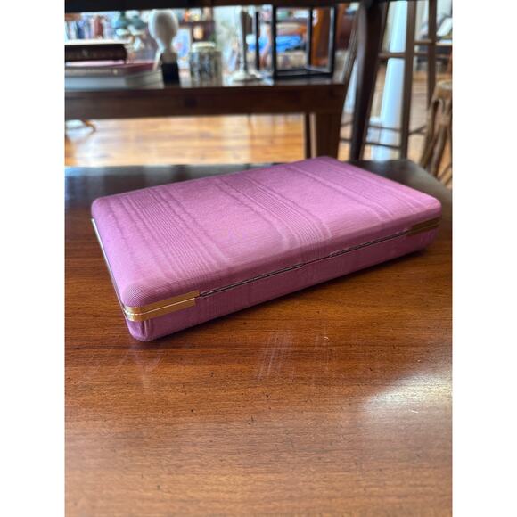 Purple Satin Jewelry Case with Mirror and 24 Compartments - Picture 3 of 5